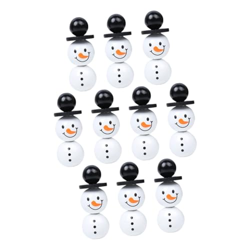 FONDOTIN Schneemann Holzperlen und DIY Schmuckperlen für Armbänder Halsketten Basteln Weihnachtsdeko Winter Party Zubehör FONDOTIN Schneemann Holzperlen und DIY Schmuckperlen für Armbänder Halsketten Basteln Weihnachtsdeko Winter Party Zubehör von FONDOTIN