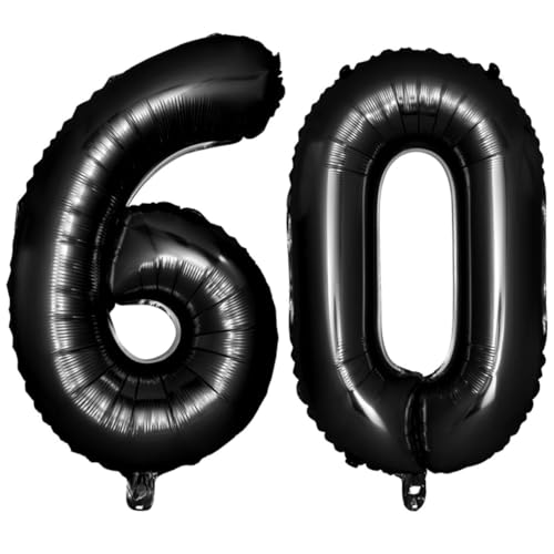 FONDOTIN Schwarze Zahlenballons Jumbo Folienballons mit Selbstsiegelnd Wiederverwendbar Party Dekoration für Geburtstag und Jubiläum pro Packung FONDOTIN Schwarze Zahlenballons Jumbo Folienballons mit Selbstsiegelnd Wiederverwendbar Party Dekoration für Geburtstag und Jubiläum pro Packung von FONDOTIN