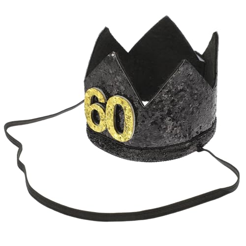 FONDOTIN Schwarze und Goldene Geburtstagskrone Jahre Dekorativer Partyhut mit Stabilem Design als Fotorequisite für Unvergessliche Feiern und Vielseitig Kombinierbar zu Verschiedenen FONDOTIN Schwarze und Goldene Geburtstagskrone Jahre Dekorativer Partyhut mit Stabilem Design als Fotorequisite für Unvergessliche Feiern und Vielseitig Kombinierbar zu Verschiedenen von FONDOTIN