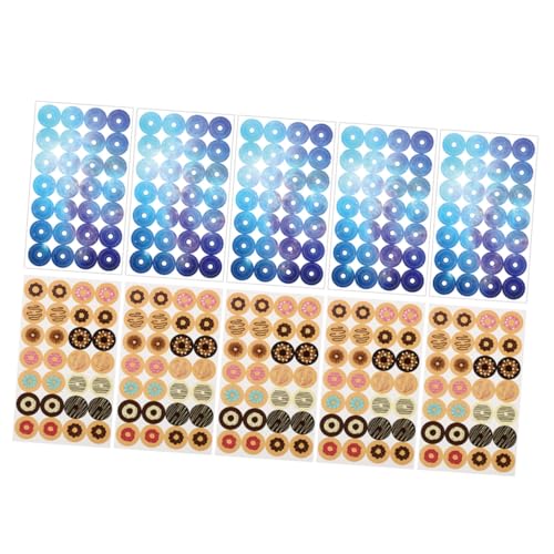 FONDOTIN Selbstklebende Lochverstärker Aufkleber Kreative Loseblatt Papieraufkleber mit Donut und Sternenhimmel Design Dekorative Binder Lochschutz für Schule Büro und Scrapbooking FONDOTIN Selbstklebende Lochverstärker Aufkleber Kreative Loseblatt Papieraufkleber mit Donut und Sternenhimmel Design Dekorative Binder Lochschutz für Schule Büro und Scrapbooking von FONDOTIN