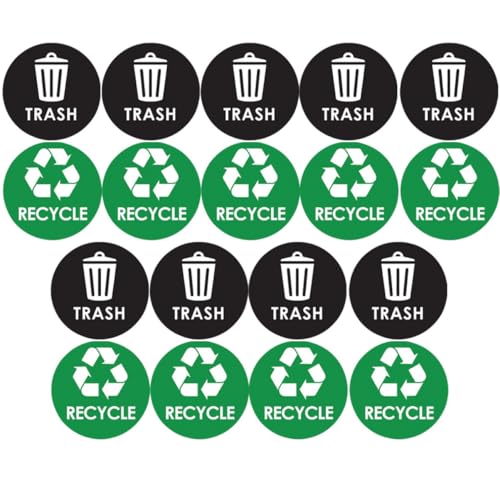 FONDOTIN Selbstklebende Wasserdichte Mülltonnen aufkleber aus PVC Recycling klassifizierungsset Geeignet für Abfallbehälter Edelstahl Glas Draußen und Drinnen Müheloses Müllsortieren FONDOTIN Selbstklebende Wasserdichte Mülltonnen aufkleber aus PVC Recycling klassifizierungsset Geeignet für Abfallbehälter Edelstahl Glas Draußen und Drinnen Müheloses Müllsortieren von FONDOTIN