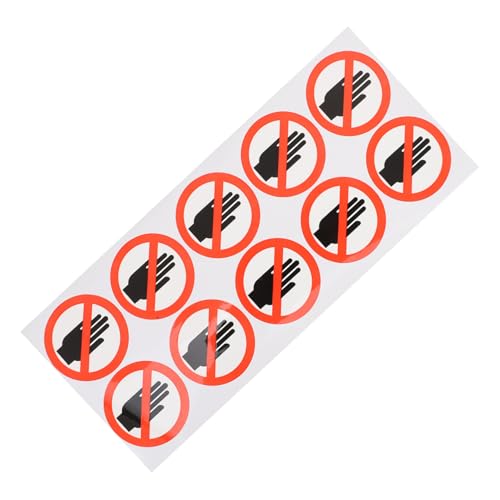 FONDOTIN Selbstklebender Warnaufkleber Nicht Berühren Robuste Vinylfolie Klare Sicherheitswarnung für Geräte und Wände Wetterbeständig Verhindert Unfälle durch Versehentlichen Kontakt FONDOTIN Selbstklebender Warnaufkleber Nicht Berühren Robuste Vinylfolie Klare Sicherheitswarnung für Geräte und Wände Wetterbeständig Verhindert Unfälle durch Versehentlichen Kontakt von FONDOTIN