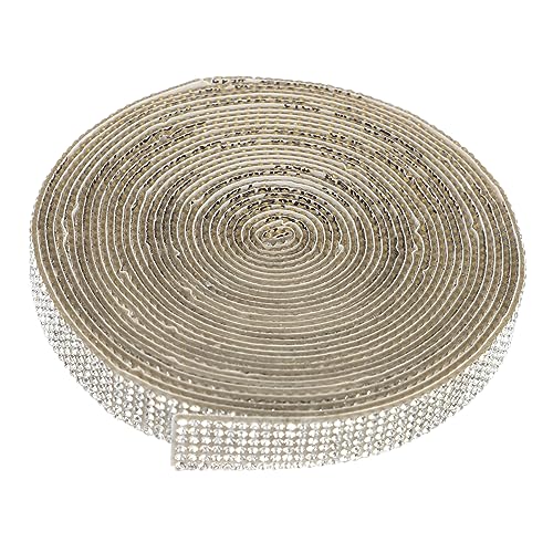 FONDOTIN Selbstklebendes Kristall Strassband Yards DIY Funkelnde Diamantkette für Hochzeitsdekoration Bastelprojekte und Reihig Breit für Torten Kleidung und Accessoires FONDOTIN Selbstklebendes Kristall Strassband Yards DIY Funkelnde Diamantkette für Hochzeitsdekoration Bastelprojekte und Reihig Breit für Torten Kleidung und Accessoires von FONDOTIN