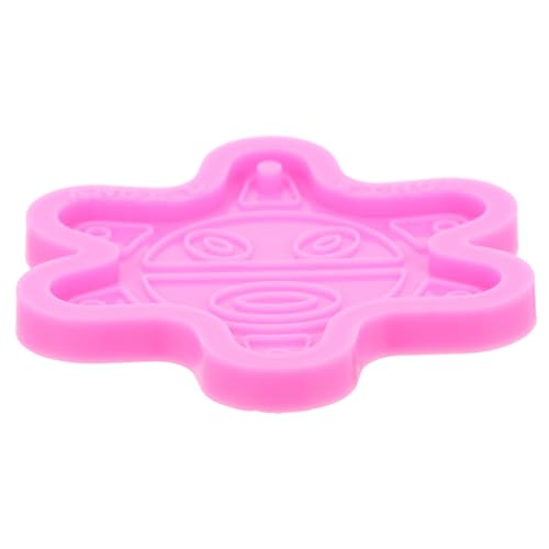 FONDOTIN Sonnenförmiger -Drop-Schimmel Harzformen für Schlüsselanhänger Schlüsselbundformen für Epoxidharz Gießformen Schmuckharz Silikonform für Armbänder Kieselgel Rosa von FONDOTIN