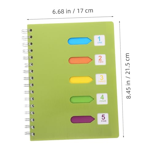 FONDOTIN Spiral Notizbuch mit Robustem Drahtbindung Business Schreibblock für Büro und Schule Vielseitiger Notizblock für Notizen Journaling Aufgabenplanung und Tagebuchführung Grün von FONDOTIN