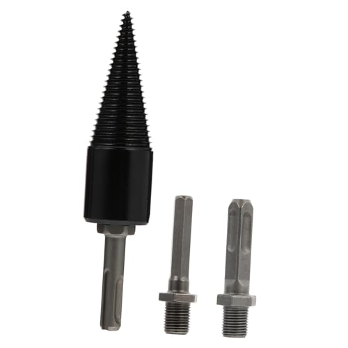 FONDOTIN Splitting Wood Drill Bit mit Teiligem Gehärtetem Kegelbohrer und Verschiedenen Schaftvarianten Robust und Schlagfest für Brennholzspaltung Passend für Elektroschrauber Einfach zu von FONDOTIN