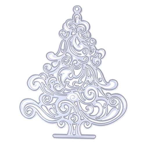 FONDOTIN Stanzschablone Weihnachtsbaum aus Robustem Carbonstahl Silberne Cutting Dies für Scrapbooking Grußkarten DIY Basteln Präzise Metall Stanzformen für Kreative Weihnachtsdekoration FONDOTIN Stanzschablone Weihnachtsbaum aus Robustem Carbonstahl Silberne Cutting Dies für Scrapbooking Grußkarten DIY Basteln Präzise Metall Stanzformen für Kreative Weihnachtsdekoration von FONDOTIN