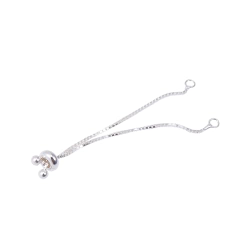 FONDOTIN Sterling Silber Verlängerungskette Armband Verlängerer mit Perle und Ring Einstellbar für DIY Schmuckherstellung Robust und Einfach zu Verbinden Passend für Ketten und Armbänder FONDOTIN Sterling Silber Verlängerungskette Armband Verlängerer mit Perle und Ring Einstellbar für DIY Schmuckherstellung Robust und Einfach zu Verbinden Passend für Ketten und Armbänder von FONDOTIN