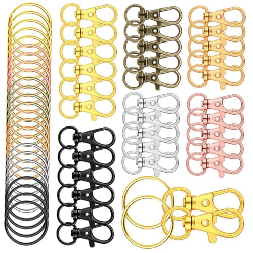FONDOTIN Teiliges Bunte Drehbare Legierungs Lobster Verschlüsse Schlüsselanhänger DIY Schmuck Verschlüsse für Halsketten Armbänder Koffer und Bastelprojekte FONDOTIN Teiliges Bunte Drehbare Legierungs Lobster Verschlüsse Schlüsselanhänger DIY Schmuck Verschlüsse für Halsketten Armbänder Koffer und Bastelprojekte von FONDOTIN