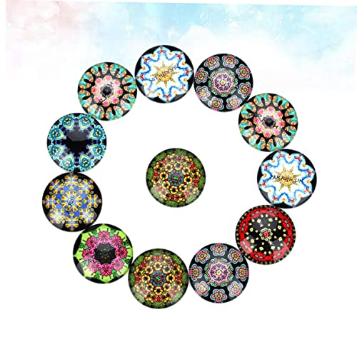 FONDOTIN Teiliges Bunte Patches Rund DIY Schmuckmaterial für Ohrstecker Uhren Vase Dekoration Vielseitig Verwendbar Langlebig und Praktisch von FONDOTIN