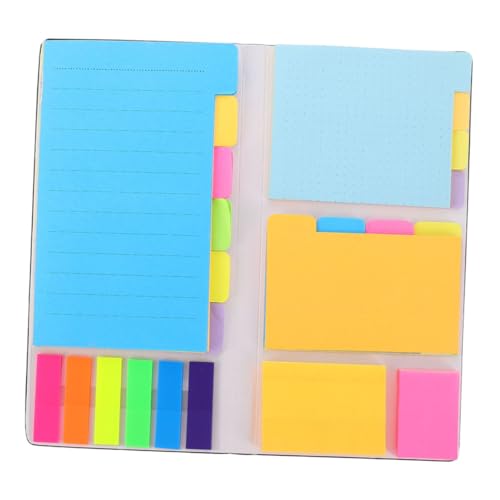 FONDOTIN Teiliges Haftnotizen Selbstklebende Memo Pads mit Index Stickern Praktisch und Vielseitig für Büro Schule und Pflegebedarf zum Planen Markieren und Organisieren von FONDOTIN