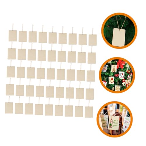 FONDOTIN Teiliges Holz etiketten Unvollendete DIY holzanhänger für Bastelarbeiten Glatte Oberfläche Stabile Holzstücke zum Beschriften und Bemalen Inklusive Juteband für Geschenke und FONDOTIN Teiliges Holz etiketten Unvollendete DIY holzanhänger für Bastelarbeiten Glatte Oberfläche Stabile Holzstücke zum Beschriften und Bemalen Inklusive Juteband für Geschenke und von FONDOTIN