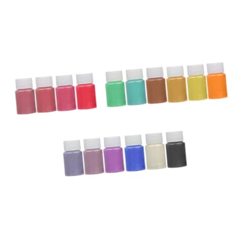 FONDOTIN Teiliges Mica Pigment Pulver Farben Schimmer DIY Farbwechsel Pulver für Nageldesign Seifenherstellung Epoxidharz Kunsthandwerk Geruchlos Vielseitig Einsetzbar pro Farbe von FONDOTIN