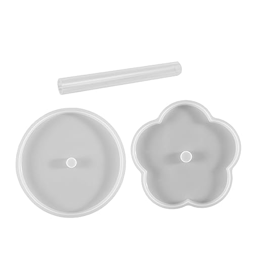 FONDOTIN Teiliges Silikonformen Set Blumenform für DIY Untersetzer Bastelgießformen Flexible Langlebige Silikonmatte für Einfach zu Reinigen und Wiederverwendbar für Kreative von FONDOTIN