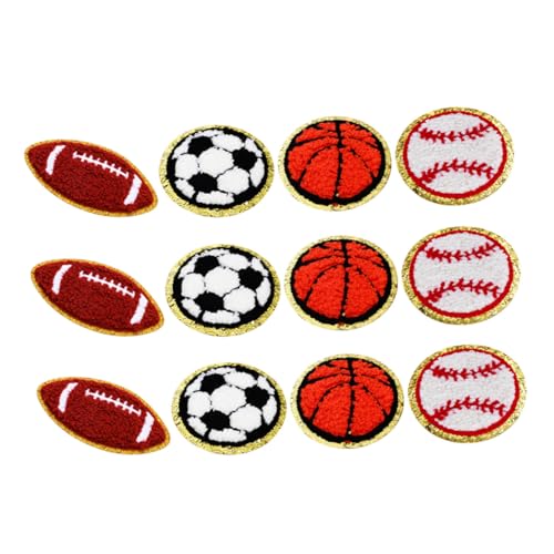 FONDOTIN Teiliges Sport Bügelbilder Patches aus Polyester Bestickte Basketball Baseball Football Applikationen zum Aufbügeln und Annähen Waschbare Stoffaufnäher für Kleidung Rucksäcke FONDOTIN Teiliges Sport Bügelbilder Patches aus Polyester Bestickte Basketball Baseball Football Applikationen zum Aufbügeln und Annähen Waschbare Stoffaufnäher für Kleidung Rucksäcke von FONDOTIN