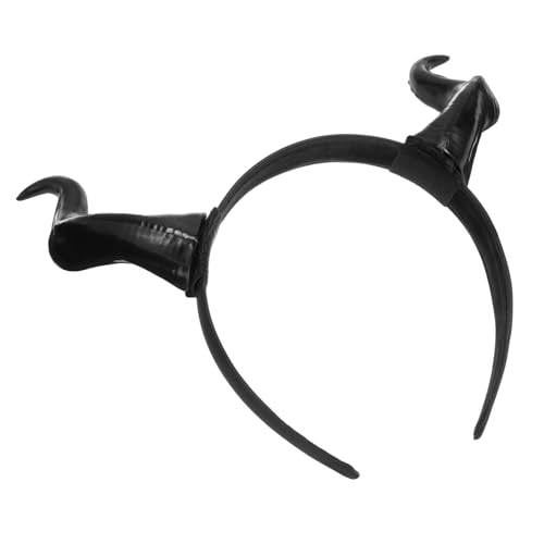 FONDOTIN Teufelshörner Haarreif Halloween Dämonen Hörner Kopfschmuck Leicht Tragbar Party Karneval Bühnenauftritt Damen Herren Teenager von FONDOTIN