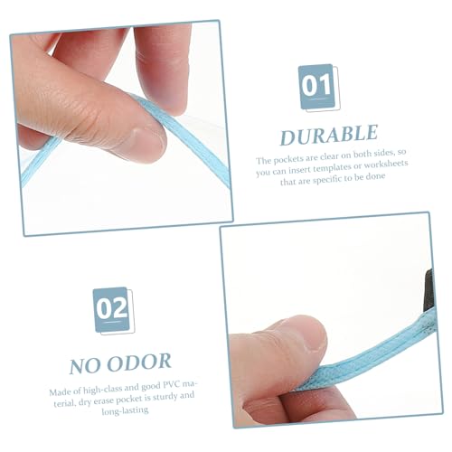 FONDOTIN Transparent Wiederverwendbare Dry Erase Dokumententasche mit Stifthalter und Metallöse Multifunktionale Abwischbare Schutzhüllen für Büro Schule Langlebig und Zufällige Farbe FONDOTIN Transparent Wiederverwendbare Dry Erase Dokumententasche mit Stifthalter und Metallöse Multifunktionale Abwischbare Schutzhüllen für Büro Schule Langlebig und Zufällige Farbe von FONDOTIN