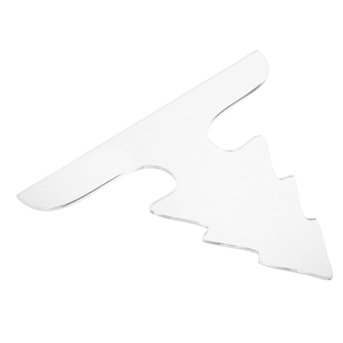 FONDOTIN Transparente Klare Schneidebrett Griff Schablone Weihnachtsbaum Vorlage Holzschneidebrett Stencil für Präzises Schneiden und Holzbearbeitung Langlebig und Vielseitig Einsetzbar von FONDOTIN