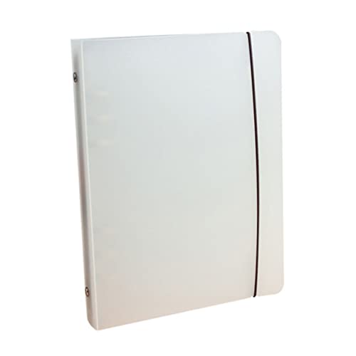 FONDOTIN Transparentes Kunststoff Ringbuch mit Ringen Langlebiger Dokumentenordner Wiederbefüllbar Bruchsicher für Lose Sheet Protector Büro und Schule von FONDOTIN