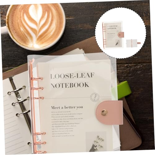 FONDOTIN Transparentes Notizbuch Nachfüllset Lose Binder Abnehmbar Liniert Für Schüler Büro Kreatives Journaling von FONDOTIN
