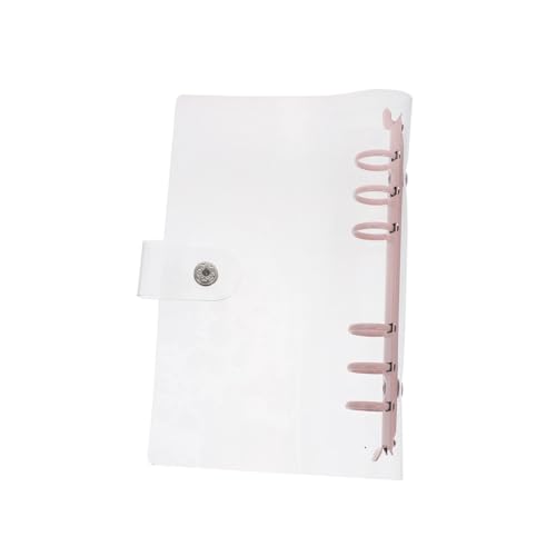 FONDOTIN Transparentes PVC Lochordner Cover Praktische Lose Hülle für Studenten Reise Notizbuch Bürobedarf Wiederbefüllbarer Organizer Leichter Schutz für Notizen von FONDOTIN