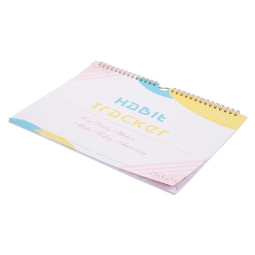 FONDOTIN Undatierter Habit Tracker Planer für English Learning Workout und Zielverfolgung Minimalistischer Gewohnheitskalender für Schüler Mütter und Lehrer zur Produktivitätssteigerung von FONDOTIN