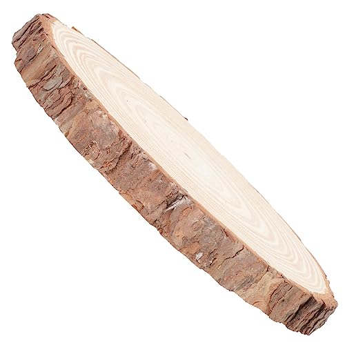 FONDOTIN Unvollendete Holzscheiben für DIY Runde Holzstücke für Bastelprojekte Naturholz Kreise für Hochzeitsdekoration für Kreative Kunsthandwerke von FONDOTIN