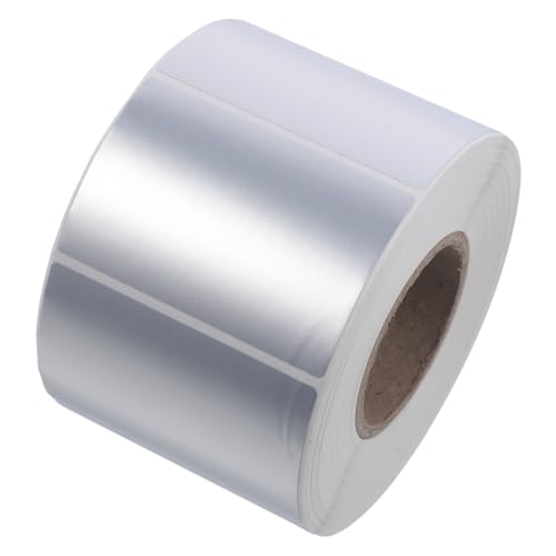 FONDOTIN Wasserdichte Matte Silber etiketten Selbstklebend Bedruckbar für Thermodrucker Rechteckige Aufkleber für Büro und Versand FONDOTIN Wasserdichte Matte Silber etiketten Selbstklebend Bedruckbar für Thermodrucker Rechteckige Aufkleber für Büro und Versand von FONDOTIN