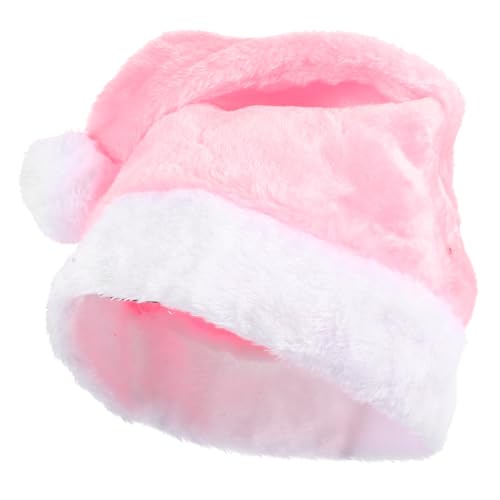 FONDOTIN Weiche Plüsch Weihnachtsmütze für Erwachsene Klassische Santa Mütze in Rosa Warme Weihnachtsmannmütze für Party Cosplay und Festliche Anlässe Unisex Weihnachts Partydeko FONDOTIN Weiche Plüsch Weihnachtsmütze für Erwachsene Klassische Santa Mütze in Rosa Warme Weihnachtsmannmütze für Party Cosplay und Festliche Anlässe Unisex Weihnachts Partydeko von FONDOTIN
