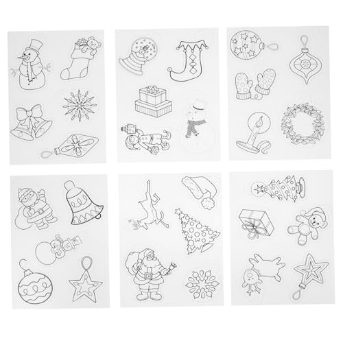 FONDOTIN Weihnachts Heat Shrink Sheets Teiliges DIY Bastelset mit Motiv Schrumpffolie für Malen Stanzen und Kreativen Geschenkanhänger Handwerkliches Übungsset für Weihnachten FONDOTIN Weihnachts Heat Shrink Sheets Teiliges DIY Bastelset mit Motiv Schrumpffolie für Malen Stanzen und Kreativen Geschenkanhänger Handwerkliches Übungsset für Weihnachten von FONDOTIN
