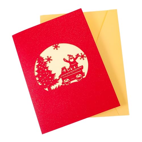 FONDOTIN Weihnachtskarte Weihnachtsgrußkarte mit Aufschrift Merry Christmas Hochwertige Klappkarte mit Elegantem Design Inklusive Umschlag für Persönliche Weihnachtswünsche und Festliche FONDOTIN Weihnachtskarte Weihnachtsgrußkarte mit Aufschrift Merry Christmas Hochwertige Klappkarte mit Elegantem Design Inklusive Umschlag für Persönliche Weihnachtswünsche und Festliche von FONDOTIN