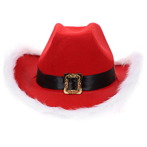 FONDOTIN Weihnachtsmannmütze Mit Lichtern Plüsch Weihnachtsmütze Für Männer Und Frauen Weihnachtsrequisite von FONDOTIN