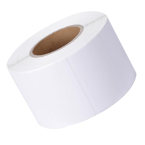 FONDOTIN Weiße Selbstklebende Blanko Etiketten aus Papier Praktische Beschreibbare Aufkleber für Lebensmittelklassifizierung Vielseitig zum Organisieren von Vorratsdosen Gefrieretiketten von FONDOTIN
