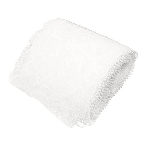FONDOTIN Weißer Elastischer DIY Spitzenbesatz Atmungsaktive Knitterfreie Spitzenborte für Kleidungsdekoration Strapazierfähig und Vielseitig für Heim und Schneiderbedarf von FONDOTIN