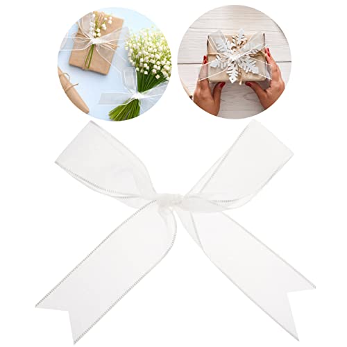 FONDOTIN Weißes Gauze Geschenkband DIY Bastelband für Haaraccessoires Schleifen Festliche Dekoration Geschenkverpackung Weiches Knitterfreies Band für Party und Weihnachtsdeko FONDOTIN Weißes Gauze Geschenkband DIY Bastelband für Haaraccessoires Schleifen Festliche Dekoration Geschenkverpackung Weiches Knitterfreies Band für Party und Weihnachtsdeko von FONDOTIN