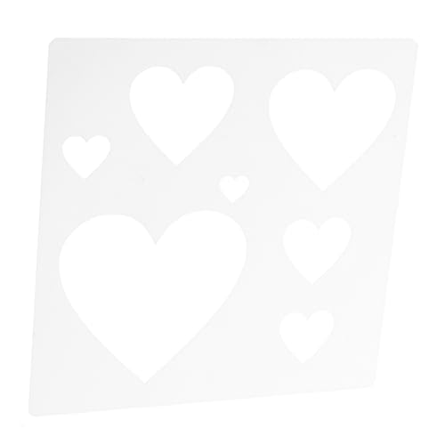 FONDOTIN Wiederverwendbare Herzschablone Kunststoff und Bastelschablone für Karten DIY Hochzeit Deko Wasserabwaschbar für Feiertags und Familienprojekte FONDOTIN Wiederverwendbare Herzschablone Kunststoff und Bastelschablone für Karten DIY Hochzeit Deko Wasserabwaschbar für Feiertags und Familienprojekte von FONDOTIN
