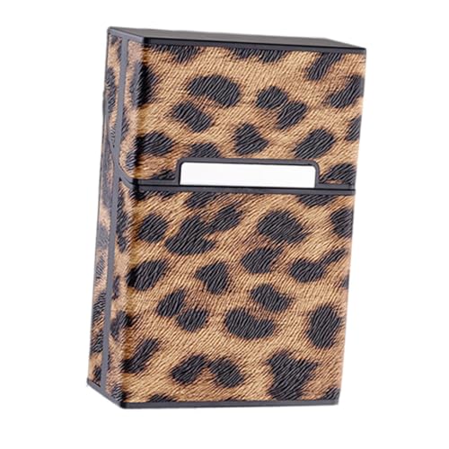 FONDOTIN Zigarettenetui Leopard Muster Zigarettenbox mit Magnetverschluss für Zigaretten Tragbarer Zigarettencontainer für Männer Ergonomisches Design Hohe Druckbeständigkeit FONDOTIN Zigarettenetui Leopard Muster Zigarettenbox mit Magnetverschluss für Zigaretten Tragbarer Zigarettencontainer für Männer Ergonomisches Design Hohe Druckbeständigkeit von FONDOTIN
