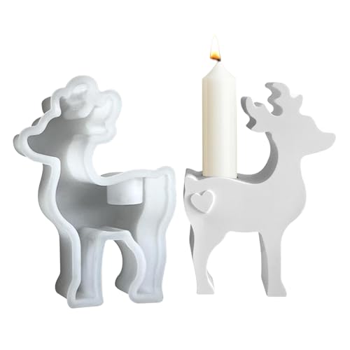 3D Elch Silikonformen DIY Rentier Silikon Gießformen Weihnachtsdeko Kerzenhalter Silikon Giessformen Weihnachten Silikonform Kerzen Gießform Silicone Mold für Aromatherapie Seife Basteln (1 Stück) 3D Elch Silikonformen DIY Rentier Silikon Gießformen Weihnachtsdeko Kerzenhalter Silikon Giessformen Weihnachten Silikonform Kerzen Gießform Silicone Mold für Aromatherapie Seife Basteln (1 Stück) von FONDUO