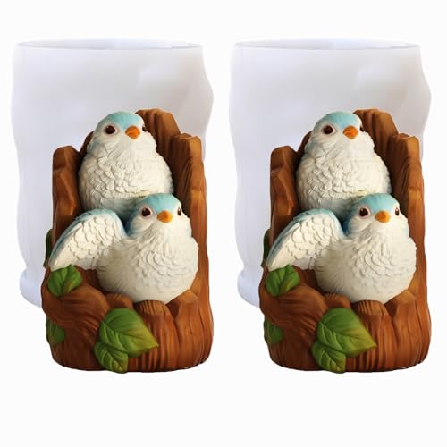 3D Kerzenformen Zum Gießen Vogel Silikonform Tiere Kerzen Form Silikonformen Gießformen Frühling Seifengießform Sommer Gießformen Silikon Giessform Epoxidharz Formen Für Home Dekoration Form (Vogelx2) 3D Kerzenformen Zum Gießen Vogel Silikonform Tiere Kerzen Form Silikonformen Gießformen Frühling Seifengießform Sommer Gießformen Silikon Giessform Epoxidharz Formen Für Home Dekoration Form (Vogelx2) von FONDUO