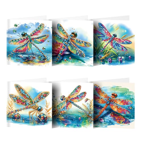 6 Stück Diamond Painting Karten Set für Kinder Erwachsene DIY Diamond Painting Grußkarten Wichtel Deko Frühling Geburtstagskarten Geschenk Diamant Painting Basteln für Geburtstag Frühling Deko (A) 6 Stück Diamond Painting Karten Set für Kinder Erwachsene DIY Diamond Painting Grußkarten Wichtel Deko Frühling Geburtstagskarten Geschenk Diamant Painting Basteln für Geburtstag Frühling Deko (A) von FONDUO