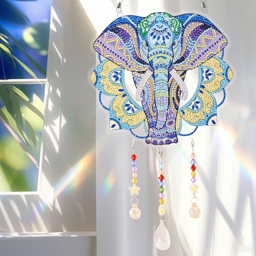 DIY Diamond Painting Bastelset Kinder Diamond Painting Windspiel Frühling Deko Sonnenfänger Kristall Diamant Painting Anhänger Fensterdeko Diamant Malerei Fensterbilder Frühling für DIY Handwerk (A) DIY Diamond Painting Bastelset Kinder Diamond Painting Windspiel Frühling Deko Sonnenfänger Kristall Diamant Painting Anhänger Fensterdeko Diamant Malerei Fensterbilder Frühling für DIY Handwerk (A) von FONDUO