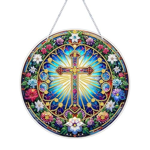 FONDUO DIY Diamond Painting Ostern Kreuzen Diamant Painting Basteln Anhänger Deko Frühling Diamond Painting Fensterbilder Osterdeko Diamantmalerei Ornament für Fenster Ostern Frühling Deko (B) FONDUO DIY Diamond Painting Ostern Kreuzen Diamant Painting Basteln Anhänger Deko Frühling Diamond Painting Fensterbilder Osterdeko Diamantmalerei Ornament für Fenster Ostern Frühling Deko (B) von FONDUO