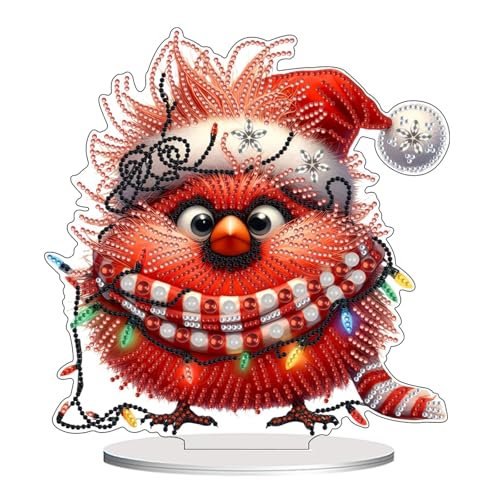 Diamond Painting Weihnachten DIY Doppelseitig Diamant Malerei Vogel Bild Tischdeko Erwachsene Kinder Basteln Weihnachten Geschenk Diamond Painting Aufsteller Weihnachtsdeko Stehend Kunst Set (C) Diamond Painting Weihnachten DIY Doppelseitig Diamant Malerei Vogel Bild Tischdeko Erwachsene Kinder Basteln Weihnachten Geschenk Diamond Painting Aufsteller Weihnachtsdeko Stehend Kunst Set (C) von FONDUO