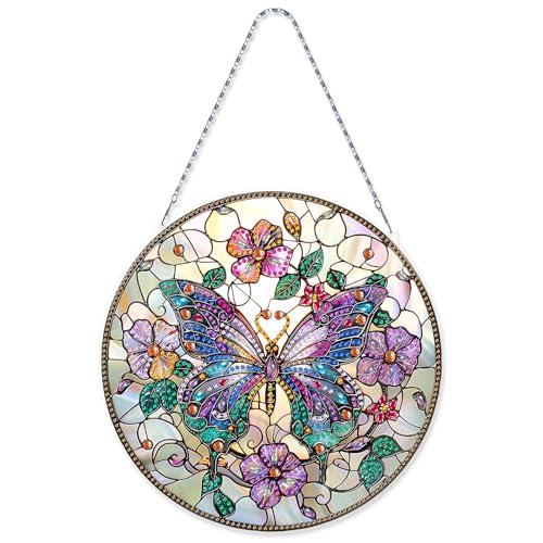 Diamond Painting Fensterbilder Frühling Fensterdeko Hängend Tür Kranz Diamond Painting DIY Schmetterling Blumen Diamond Painting Anhänger Ostern Basteln für Fenster Wand Frühling Deko (Einzelseitig) Diamond Painting Fensterbilder Frühling Fensterdeko Hängend Tür Kranz Diamond Painting DIY Schmetterling Blumen Diamond Painting Anhänger Ostern Basteln für Fenster Wand Frühling Deko (Einzelseitig) von FONDUO