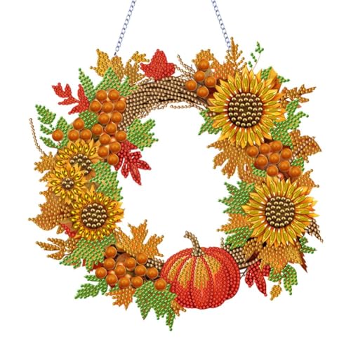 Diamond Painting Herbst Bilder Set, Diamond Painting Anhänger Herbstliche Girlande Acryl Basteln, Diamant Malerei Fensterbilder Für Herbstdekoration Fenster Hängend Deko, Diamantmalerei Türkranz (F) Diamond Painting Herbst Bilder Set, Diamond Painting Anhänger Herbstliche Girlande Acryl Basteln, Diamant Malerei Fensterbilder Für Herbstdekoration Fenster Hängend Deko, Diamantmalerei Türkranz (F) von FONDUO