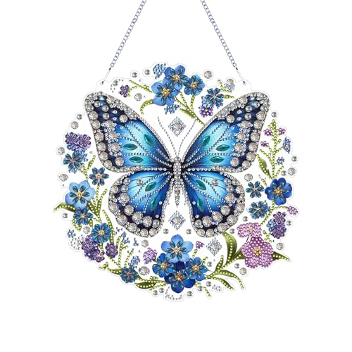 FONDUO Diamond Painting Schmetterling Deko DIY Diamond Painting Kranz Frühling für Türdeko Wand Dekoration Hängende Diamant Malerei Türkranz Geschenk Frühlingsdeko Diamantmalerei Fensterbilder (O) FONDUO Diamond Painting Schmetterling Deko DIY Diamond Painting Kranz Frühling für Türdeko Wand Dekoration Hängende Diamant Malerei Türkranz Geschenk Frühlingsdeko Diamantmalerei Fensterbilder (O) von FONDUO