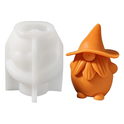 Halloween Kürbis Kerzenform Silikon Halloween Gießform Silikon Formen Gießformen Pumpkin Kerzenformen Zum Gießen DIY Halloween Kerzen Gießen Formen Für Seife Deko Kerzen Deko (C) von FONDUO