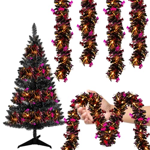 Halloween Lichterkette Herbst Dekoration Lichterkette, 5M 50 LED Licht, Künstliche Kürbis Rattan Girlande Halloween Beleuchtung Für Innen Und Outdoor, Fairy Lichter Für Fenster Baum Party Außen (Lila) Halloween Lichterkette Herbst Dekoration Lichterkette, 5M 50 LED Licht, Künstliche Kürbis Rattan Girlande Halloween Beleuchtung Für Innen Und Outdoor, Fairy Lichter Für Fenster Baum Party Außen (Lila) von FONDUO