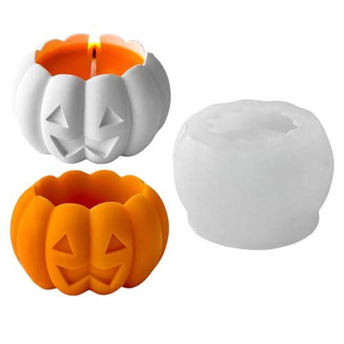 Kürbis Deko Silikonform Für Halloween Silikonformen Giessformen Kerzenhalter Halloween Giessformen Silikon Pumpkin Geister Kerzenformen zum Gießen DIY Silikon Gießform Für Thanksgiving Herbst (Kürbis) Kürbis Deko Silikonform Für Halloween Silikonformen Giessformen Kerzenhalter Halloween Giessformen Silikon Pumpkin Geister Kerzenformen zum Gießen DIY Silikon Gießform Für Thanksgiving Herbst (Kürbis) von FONDUO