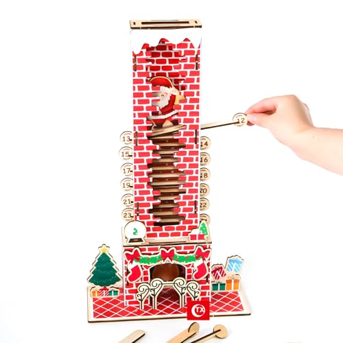 Adventskalender Holz Kamin 2024, Santa Climbing Schornstein, Weihnachtskalender Tafel Deko, Weihnachtsdeko Weihnachtsmann für Geburtstage Party Home Tisch Deko Geschenk Adventskalender Holz Kamin 2024, Santa Climbing Schornstein, Weihnachtskalender Tafel Deko, Weihnachtsdeko Weihnachtsmann für Geburtstage Party Home Tisch Deko Geschenk von FONDUO